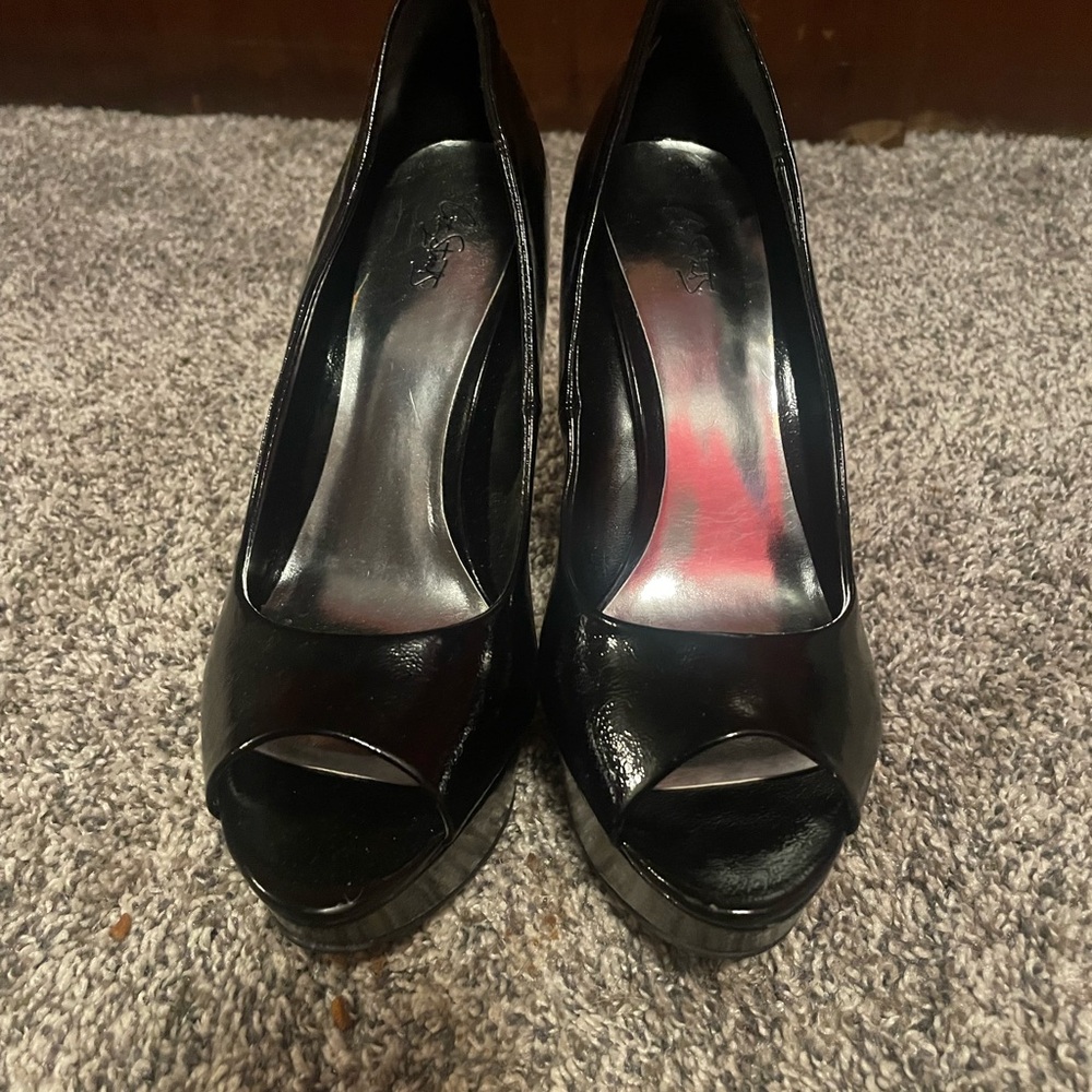 City Streets Black Platform Heels - Picture 2 of 5